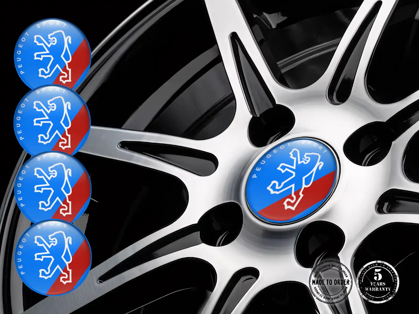 Peugeot Felgendekoration Ausgabe Individuelle Silikonsticker